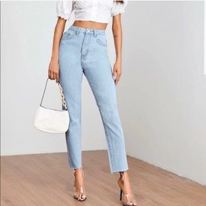 High waisted mom jeans